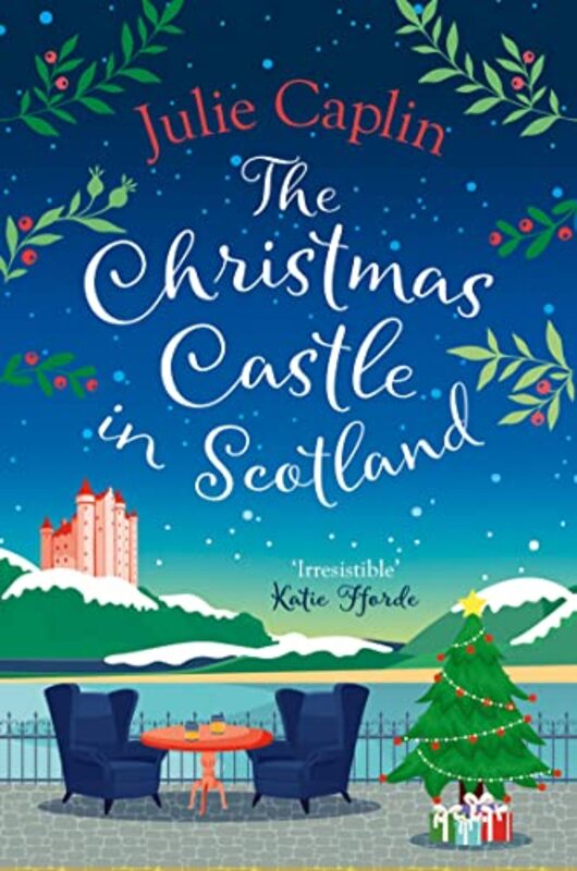 Book cover for "The Christmas Castle in Scotland" by Julie Caplin