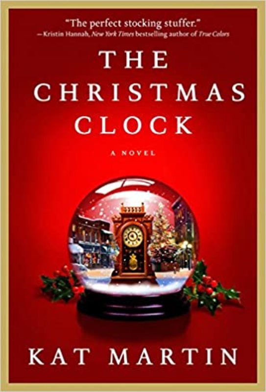 Book cover for "The Christmas Clock" by Kat Martin