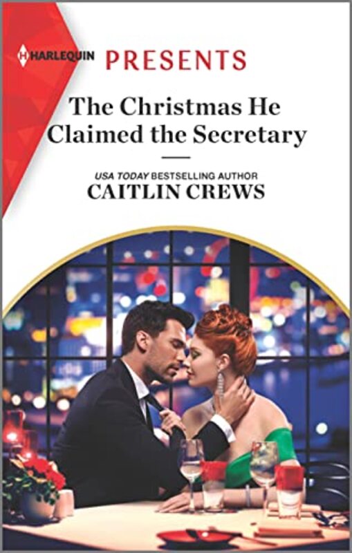 Book cover for "The Christmas He Claimed the Secretary" by Caitlin Crews