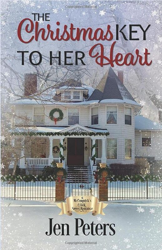 Book cover for "The Christmas Key to Her Heart" by Jen Peters