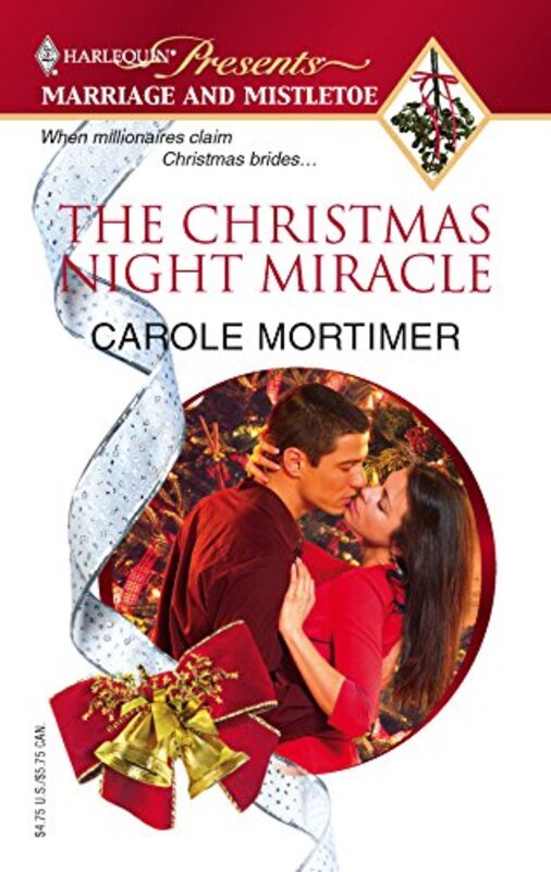 Book cover for "The Christmas Night Miracle" by Carole Mortimer