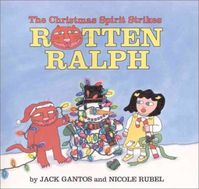 Book cover for "The Christmas Spirit Strikes Rotten Ralph" by Jack Gantos
