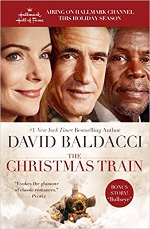 Book cover for "The Christmas Train" by David Baldacci