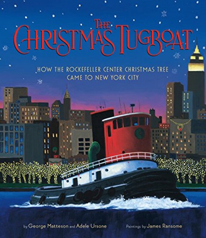 Book cover for "The Christmas Tugboat" by James E Ransome