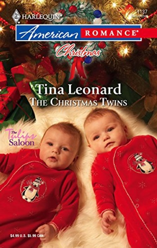 Book cover for "The Christmas Twins" by Tina Leonard