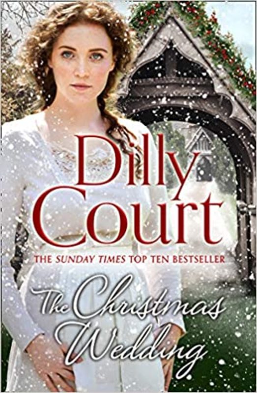 Book cover for "The Christmas Wedding" by Dilly Court