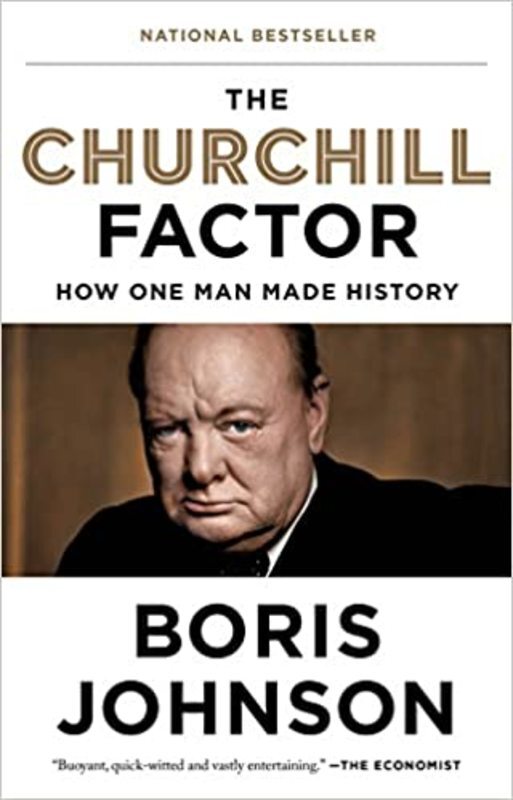 Book cover for "The Churchill Factor" by Boris Johnson
