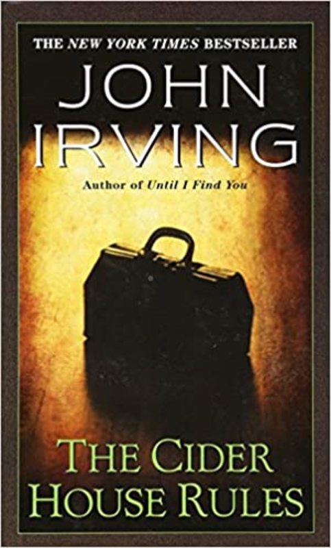 Book cover for "The Cider House Rules" by John Irving