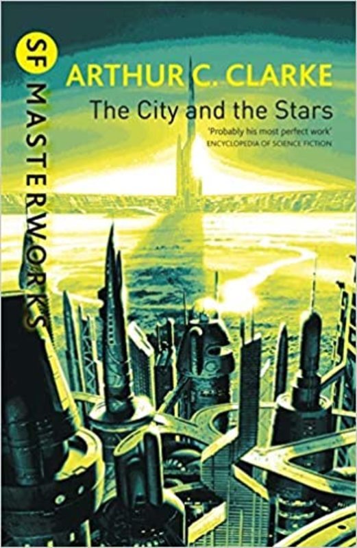 Book cover for "City and the Stars" by Arthur C. Clarke