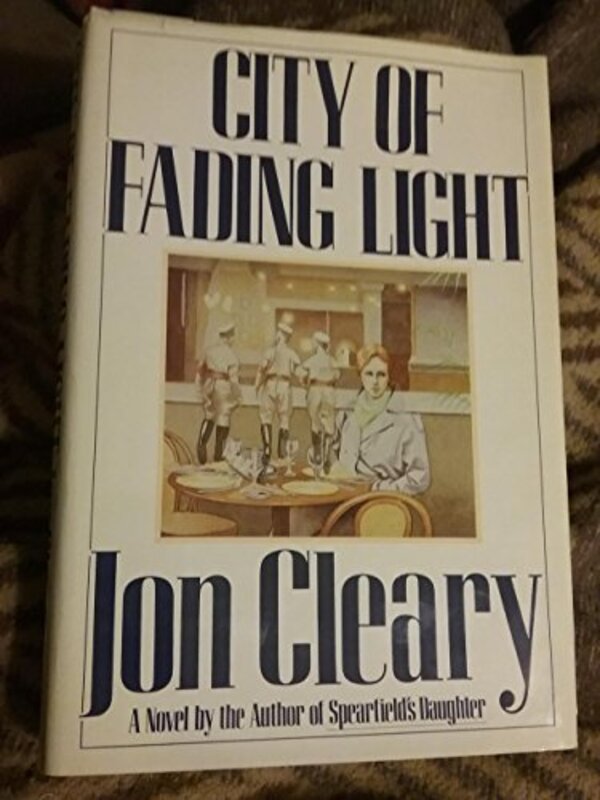 Book cover for "The City of Fading Light" by Jon Cleary