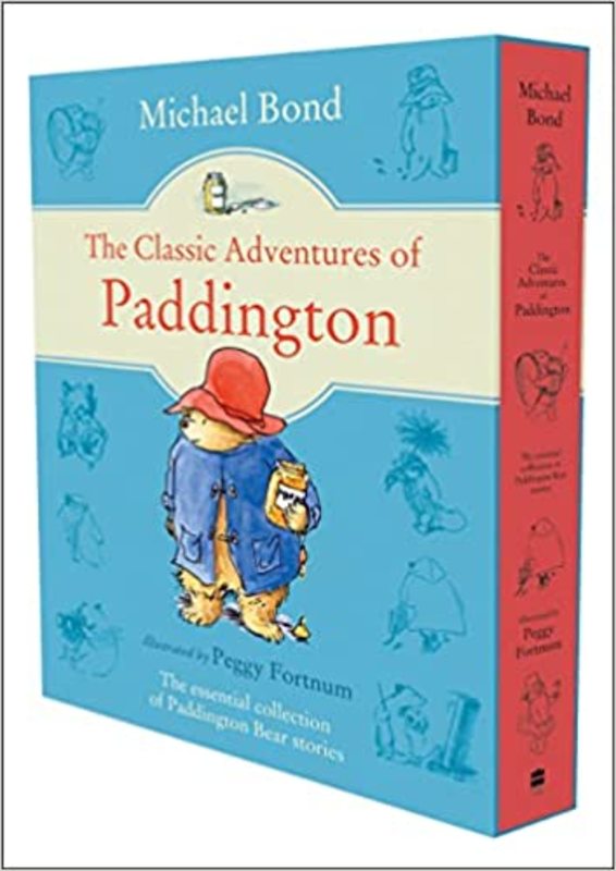 Book cover for "The Classic Adventures of Paddington" by Michael Bond