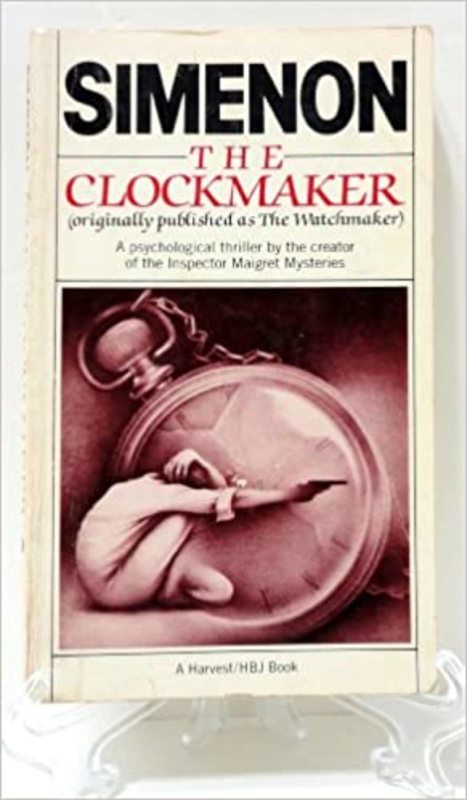 Book cover for "The Clockmaker" by Georges Simenon