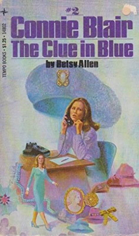Book cover for "The Clue in Blue" by Betsy Allen