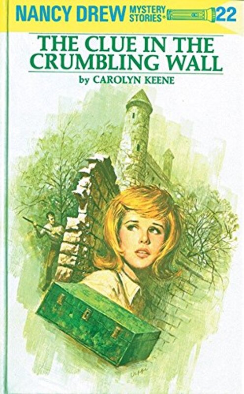 Book cover for "The Clue in the Crumbling Wall" by Mildred A Wirt