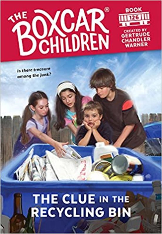 Book cover for "The Clue in the Recycling Bin" by Gertrude Chandler Warner