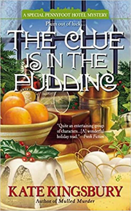 Book cover for "The Clue is in the Pudding" by Kate Kingsbury