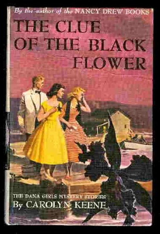 Book cover for "The Clue of the Black flower" by Mildred A Wirt