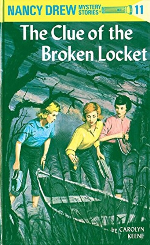 Book cover for "The Clue of the Broken Locket" by Mildred A Wirt