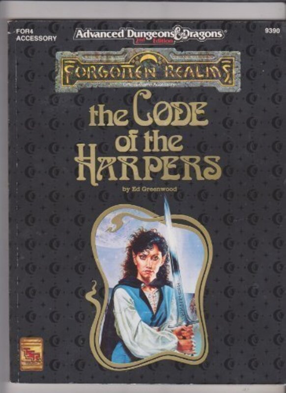 Book cover for "The Code of the Harpers" by Ed Greenwood