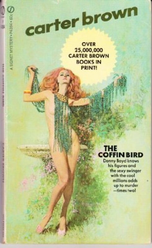 Book cover for "The Coffinbird" by Carter Brown