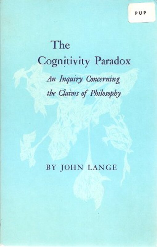 Book cover for "The Cognitivity Paradox" by John Norman