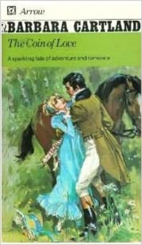 Book cover for "The Coin of Love" by Barbara Cartland
