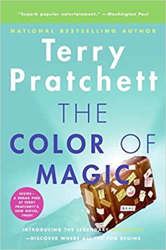 Book cover for "The Color of Magic" by Terry Pratchett
