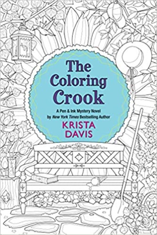 Book cover for "The Coloring Crook" by Krista Davis