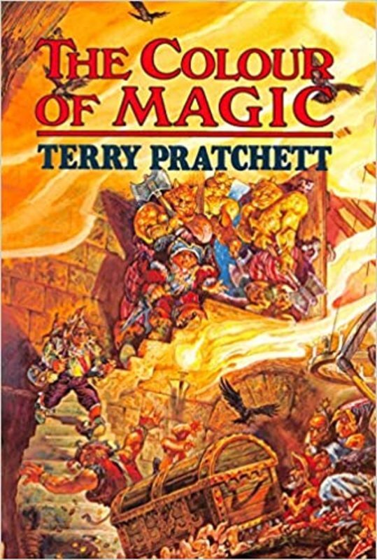Book cover for "The Colour of Magic" by Terry Pratchett