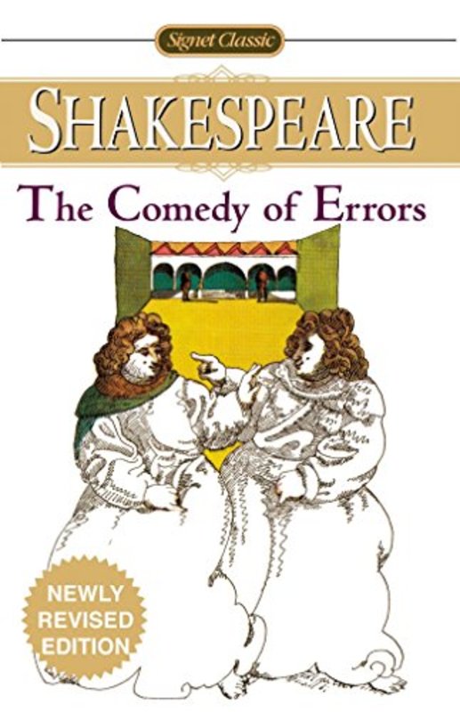 Book cover for "The Comedy of Errors" by William Shakespeare