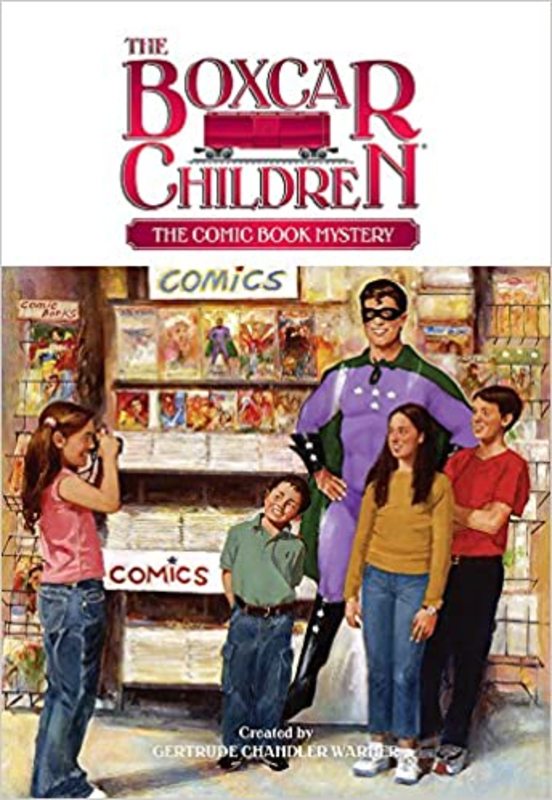 Book cover for "The Comic Book Mystery" by Gertrude Chandler Warner