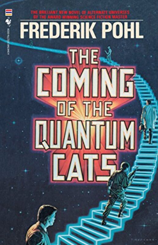 Book cover for "The Coming of the Quantum Cats" by Frederik Pohl