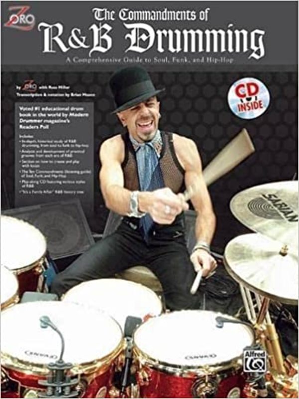 Book cover for "The Commandments of R&B Drumming" by Zoro