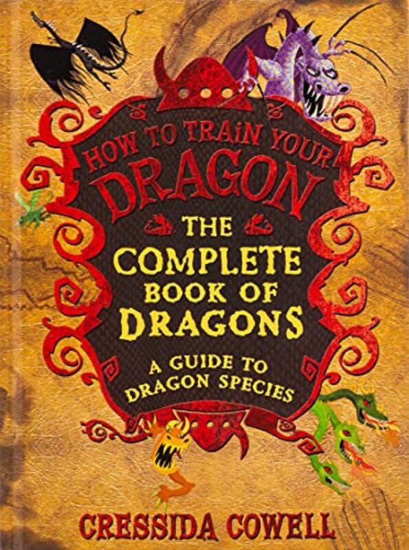Book cover for "The Complete Book of Dragons" by Cressida Cowell