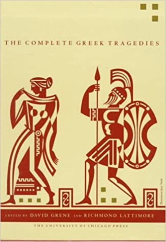 Book cover for "The Complete Greek Tragedies" by David Grene