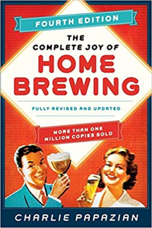 Book cover for "The Complete Joy of Homebrewing" by Charlie Papazian