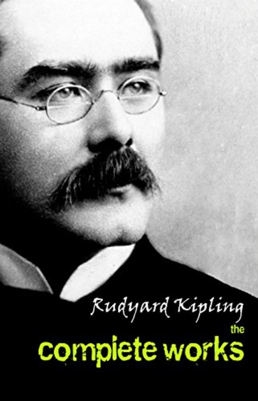 Book cover for "The Complete Works of Rudyard Kipling" by Rudyard Kipling