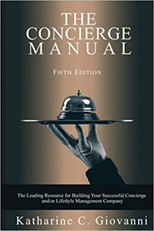 Book cover for "The Concierge Manual" by Katharine C. Giovanni