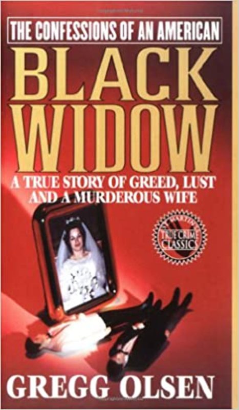 Book cover for "The Confessions of an American Black Widow" by Gregg Olsen