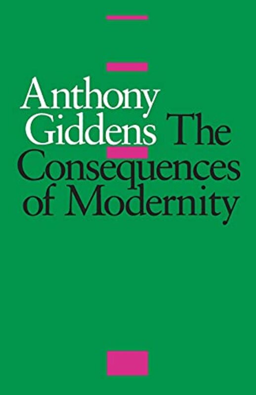 Book cover for "The Consequences of Modernity" by Anthony Giddens