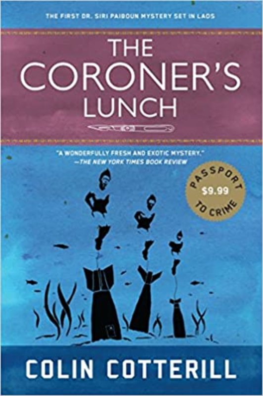 Book cover for "The Coroner's Lunch" by Colin Cotterill