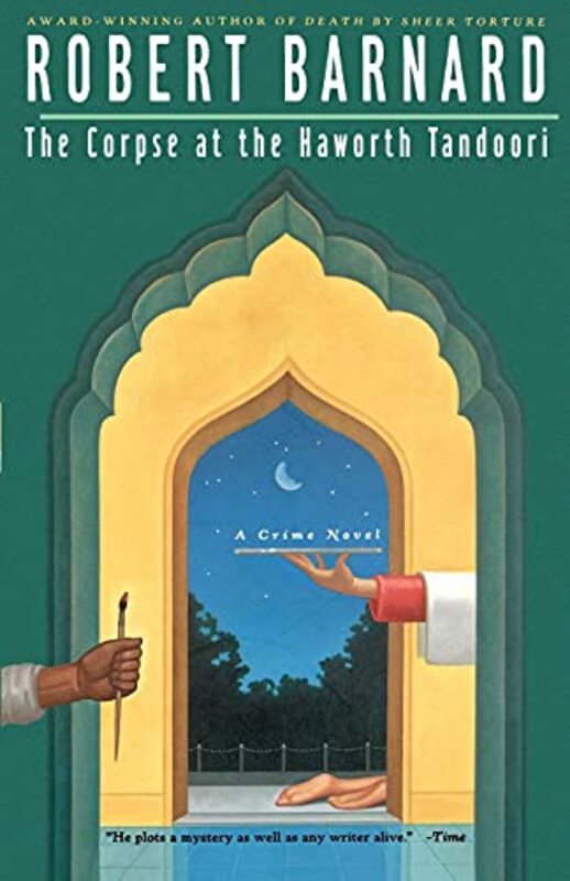 Book cover for "The Corpse at the Haworth Tandoori" by Robert Barnard