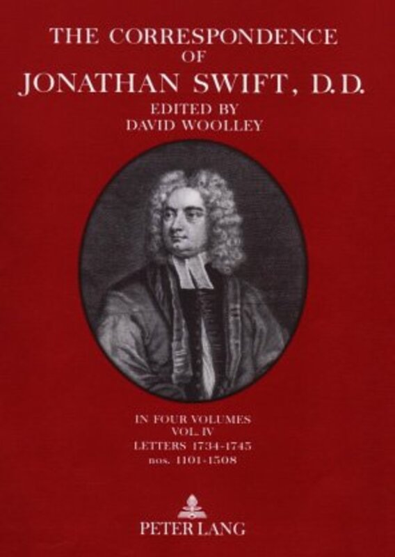 Book cover for "The Correspondence of Jonathan Swift, D.D." by Jonathan Swift