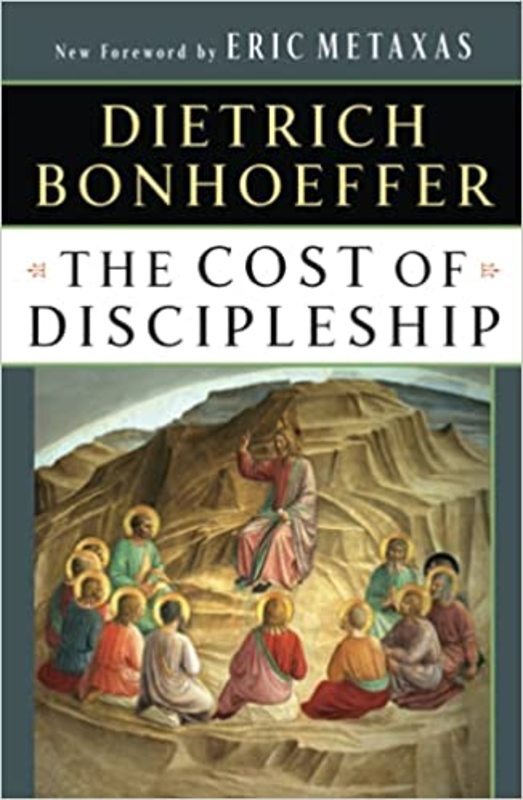 Book cover for "The Cost of Discipleship" by Dietrich Bonhoeffer