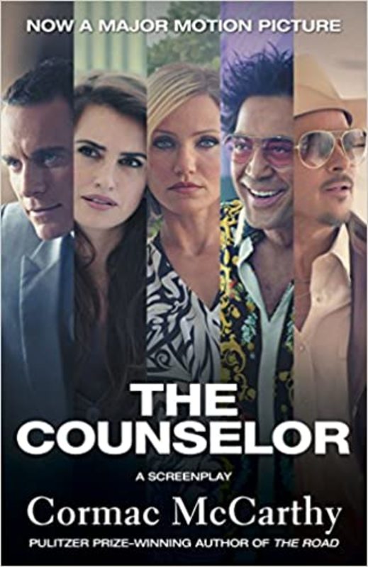Book cover for "The Counselor" by Cormac McCarthy