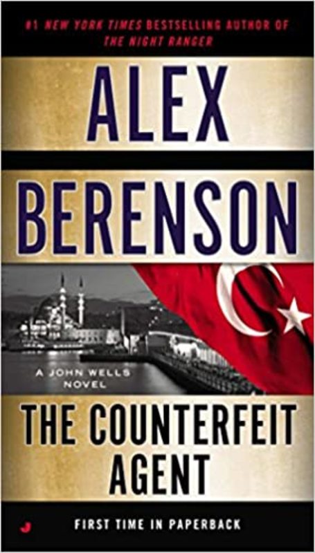 Book cover for "The Counterfeit Agent" by Alex Berenson