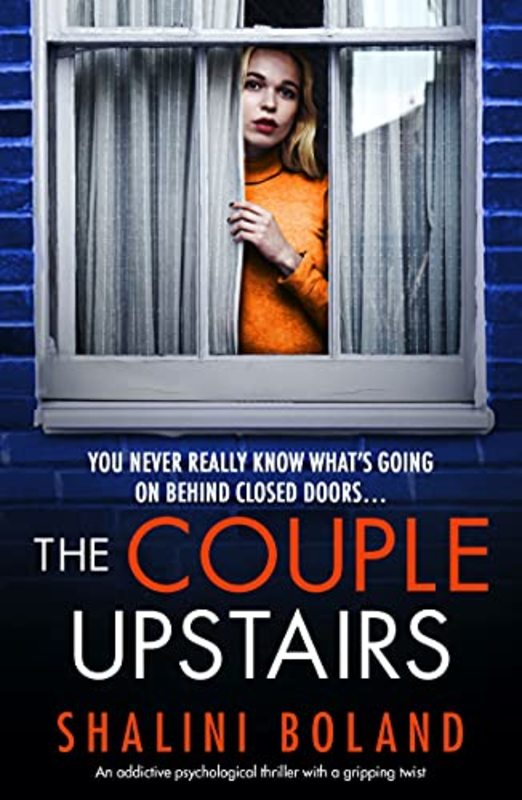 Book cover for "The Couple Upstairs" by Shalini Boland
