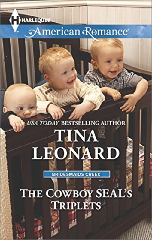 Book cover for "The Cowboy SEAL's Triplets" by Tina Leonard