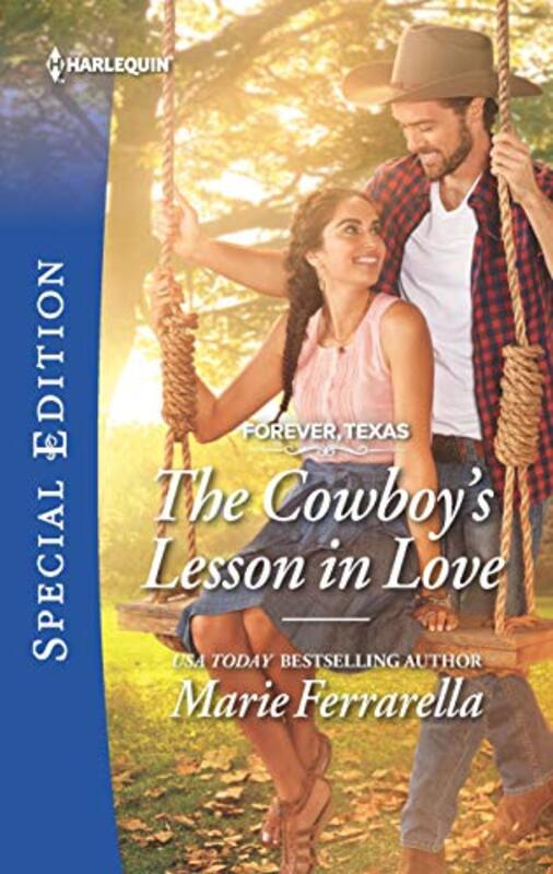 Book cover for "The Cowboy and the Teacher" by Marie Ferrarella