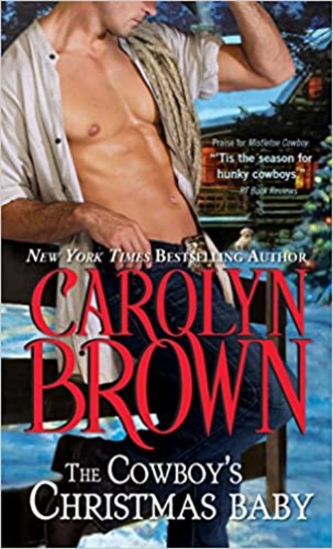 Book cover for "The Cowboy's Christmas Baby" by Carolyn Brown